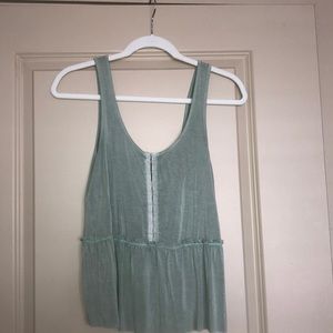 american eagle dark seafoam tank top 🦋